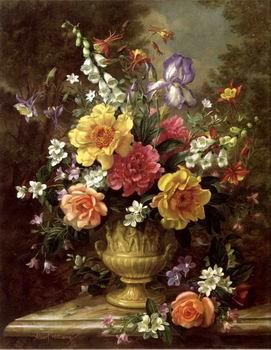 unknow artist Floral, beautiful classical still life of flowers.112 Germany oil painting art